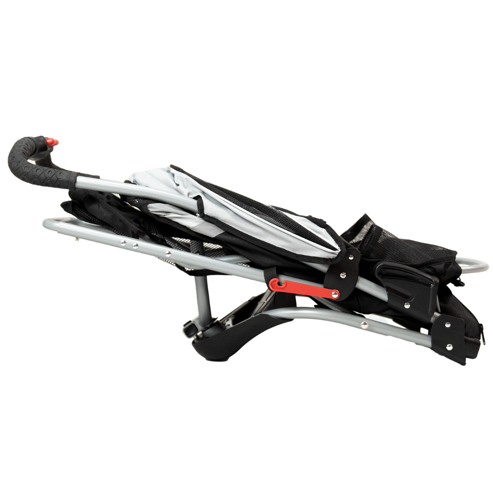 InnoPet® Comfort Air ECO Hundebuggy schwarz grau geklappt