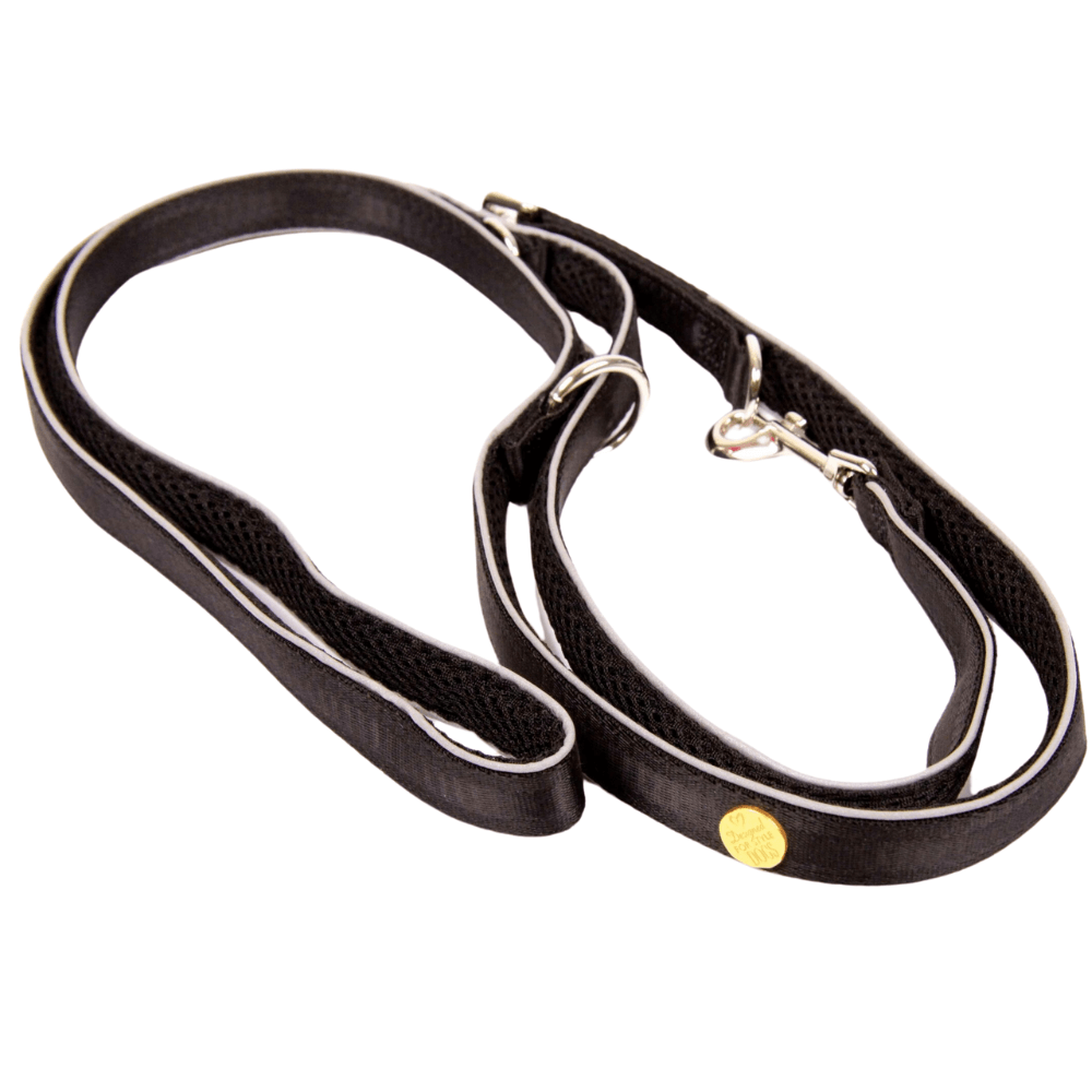 Hundeleine schwarz mit Air-Mesh-Polsterung von StyleSnout