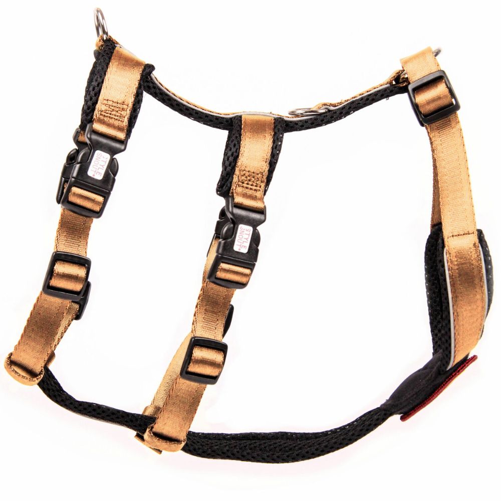StyleSnout® Patch & Safe Sicherheitsgeschirr Seitenansicht gold