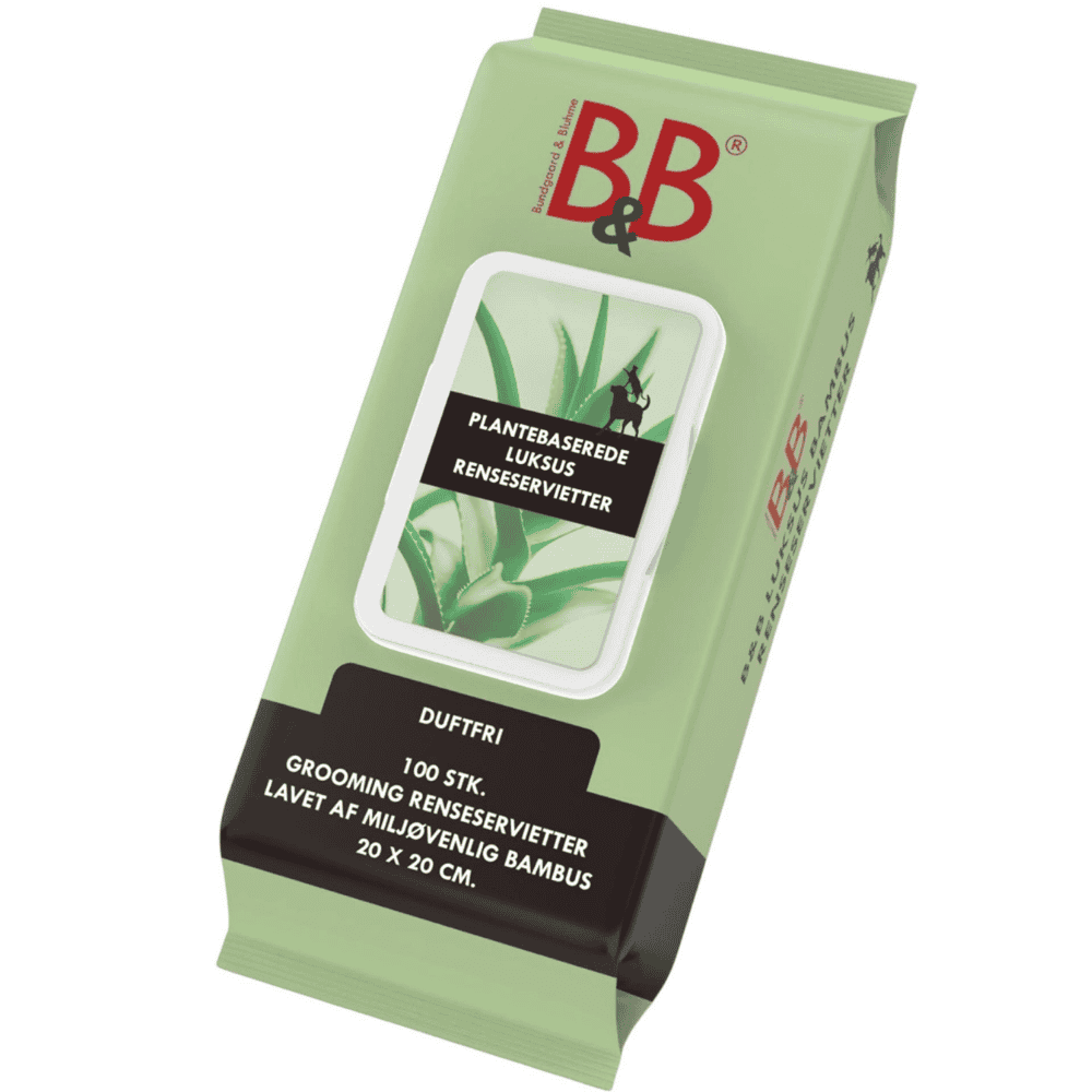 Feuchttücher für Hunde aus Bambus 100 Stück 