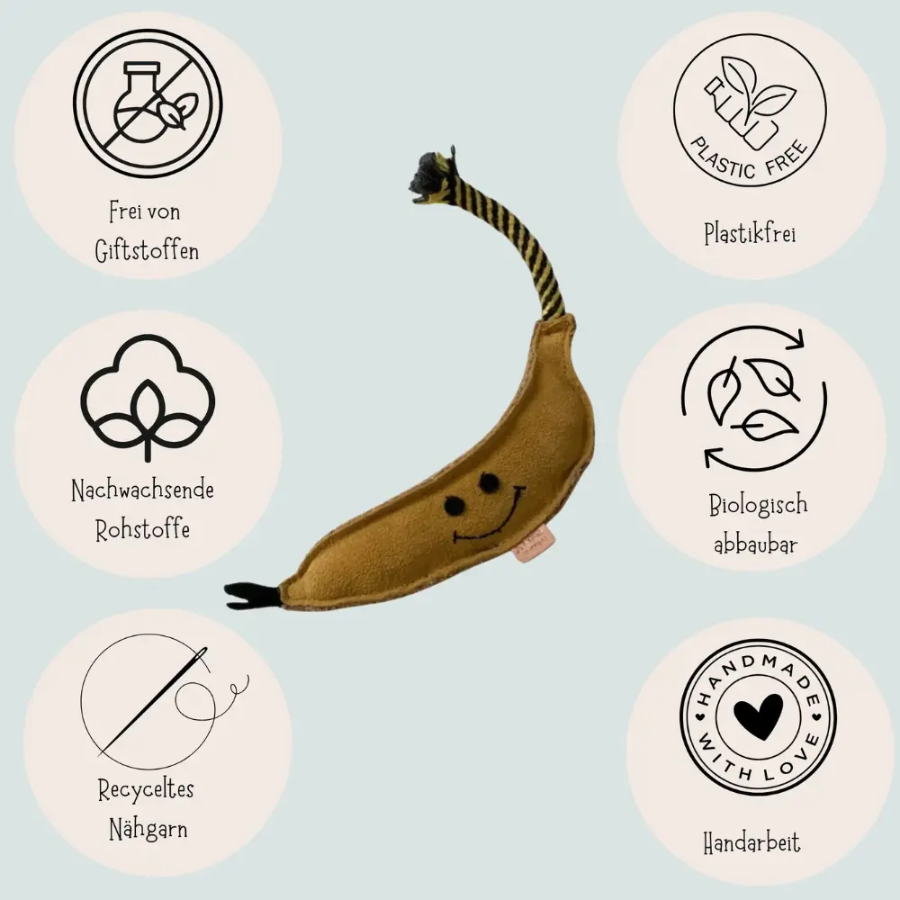 Nachhaltiges Hundespielzeug Barne Banane - Vorteile