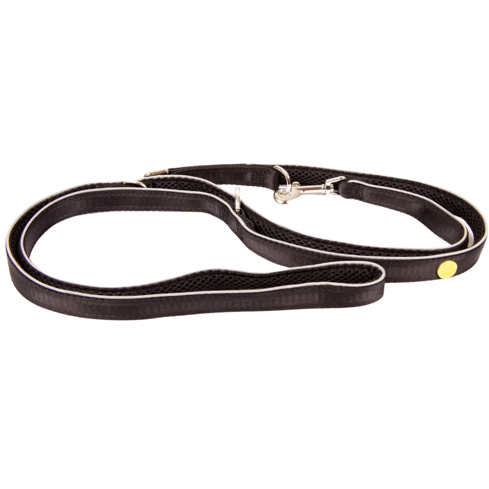 Hundeleine schwarz kaufen Hundeleine schwarz mit Air-Mesh-Polsterung von StyleSnout
