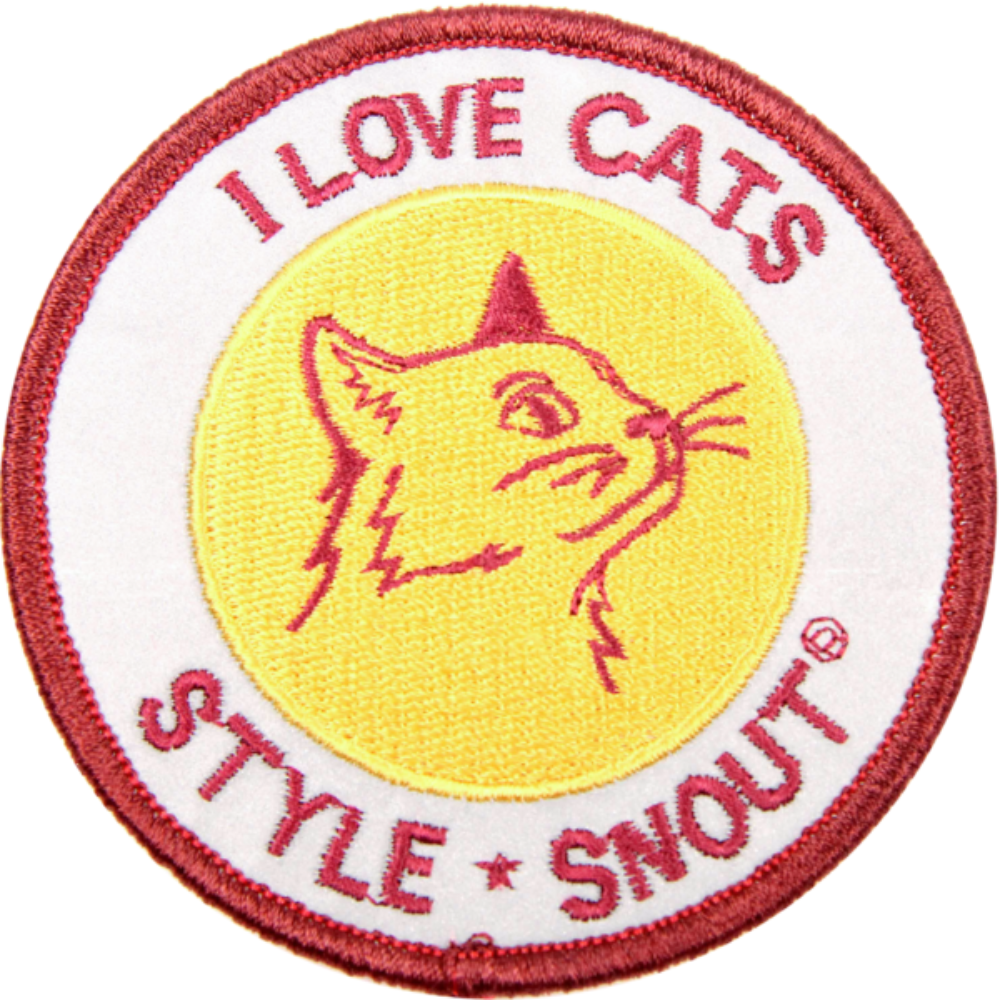 Klettsticker I love cats kaufen Klettsticker I love cats für Hundegeschirre von StyleSnout