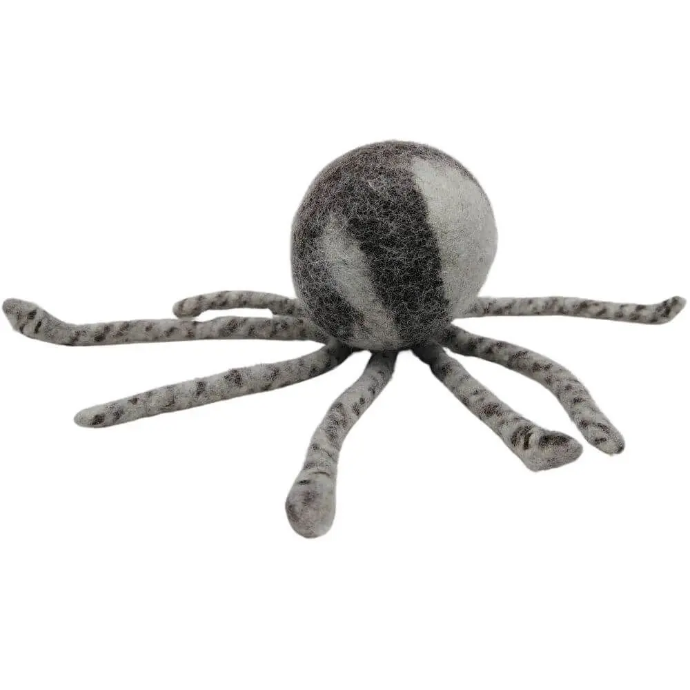 Nachhaltiges Hundespielzeug Oktopus braun Nahansicht