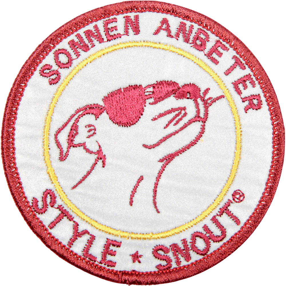 Klettsticker Sonnenanbeter für Hundegeschirre von StyleSnout