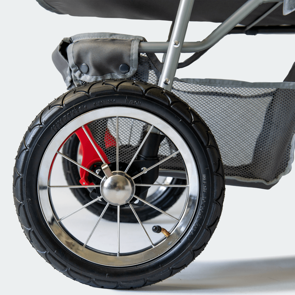 InnoPet® Comfort Air ECO Hundebuggy schwarz grau Hinterräder