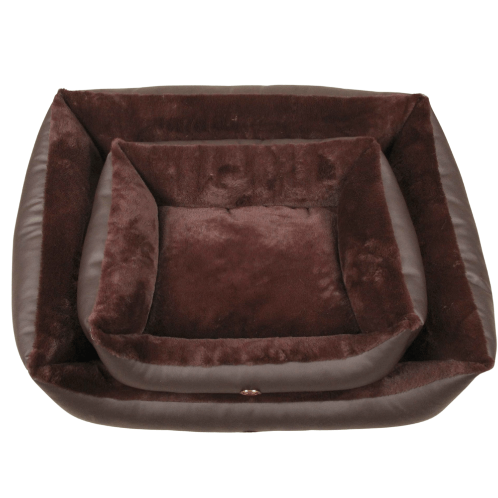 Braunes Hundebett in zwei Größen