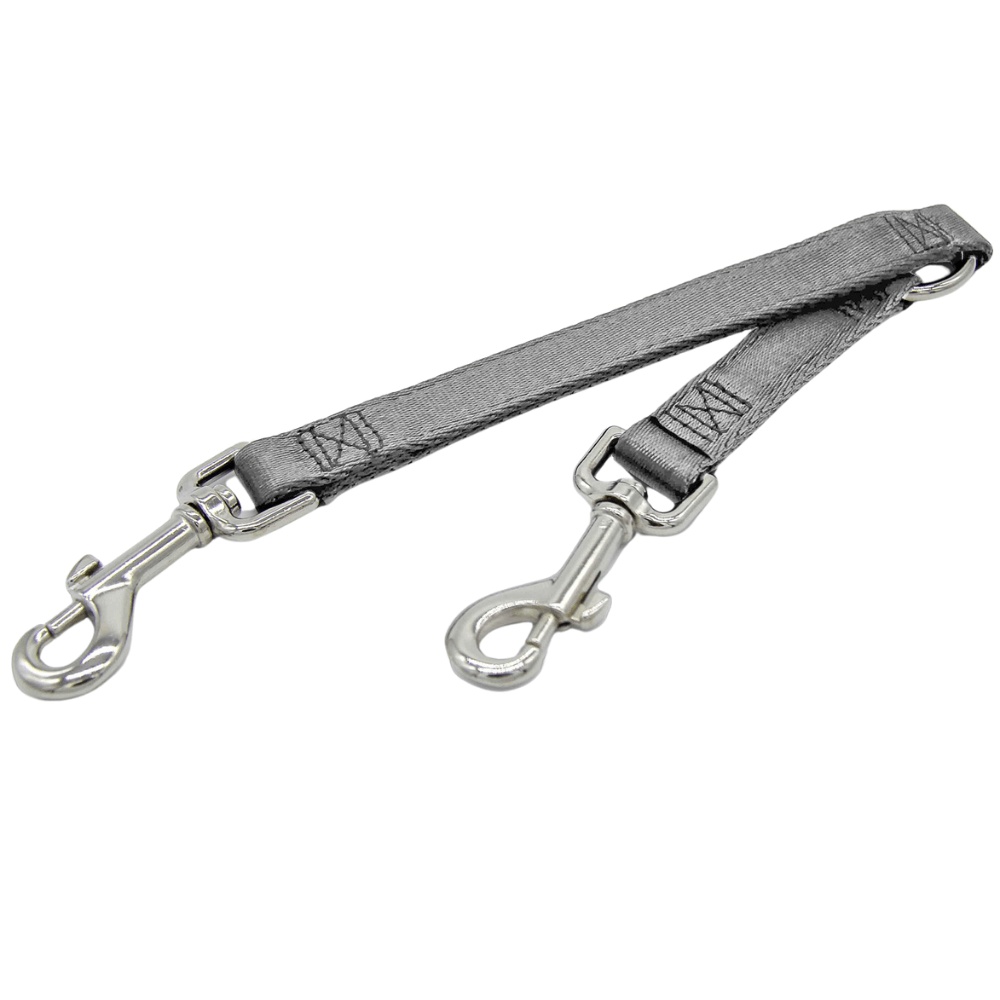 Sicherungskoppel silber für Hunde von StyleSnout